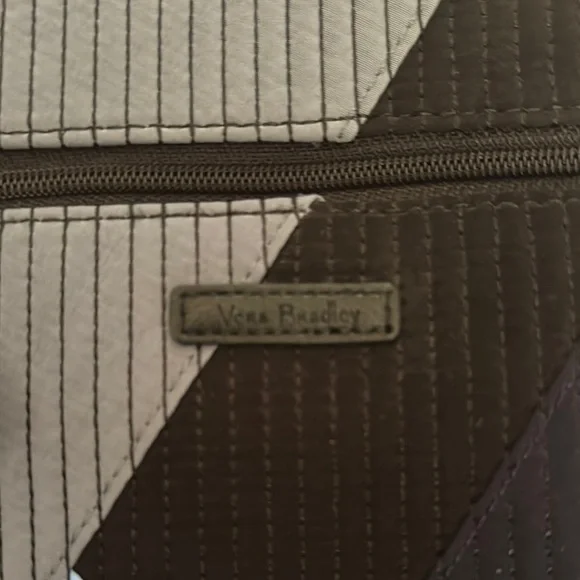 Vera Bradley Black, Light Blue and Gray Cloth Crossbody Bag - Picture 2 of 4